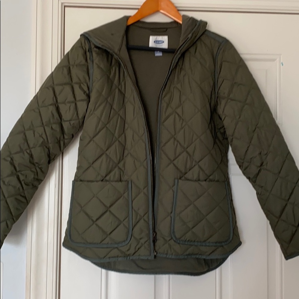 Army green coat